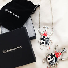 Load image into Gallery viewer, Psychedelic Unicorn Beetle Necklace