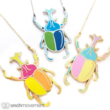 Load image into Gallery viewer, Unicorn Beetle Necklace (Clearance Sale)