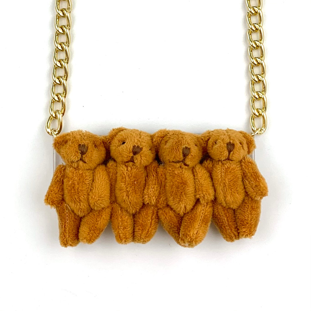 Teddy Bear Necklace (Teddy Brown)