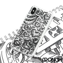Load image into Gallery viewer, Hearts and Kisses (Gitter) Phone Case