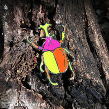 Load image into Gallery viewer, &quot;Summer&quot; Unicorn Beetle Brooch
