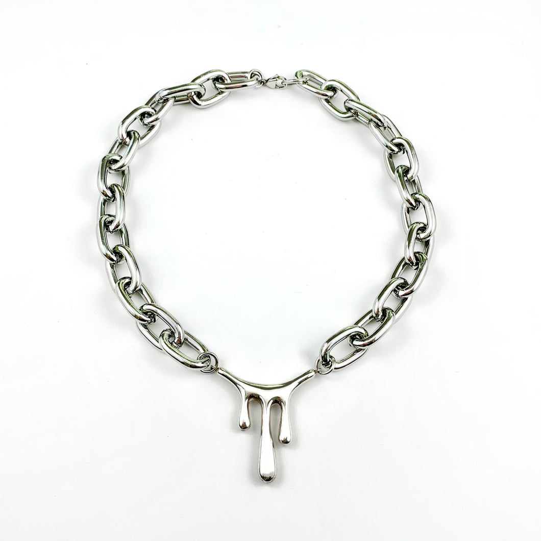 Drip Necklace (Silver)