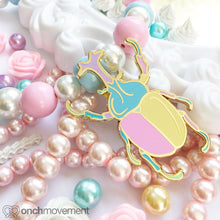 Load image into Gallery viewer, &quot;Babydoll&quot; Unicorn Beetle Brooch
