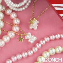 Load image into Gallery viewer, ONCH Teddy Bear Pearl Necklace (18K Gold Plated)
