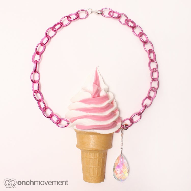 Strawberry Swirl Cone